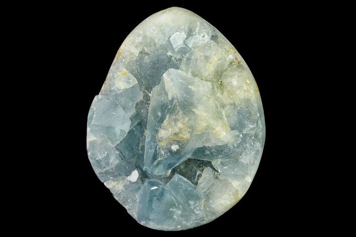Crystal Filled Celestine (Celestite) Egg Geode - Madagascar #172670